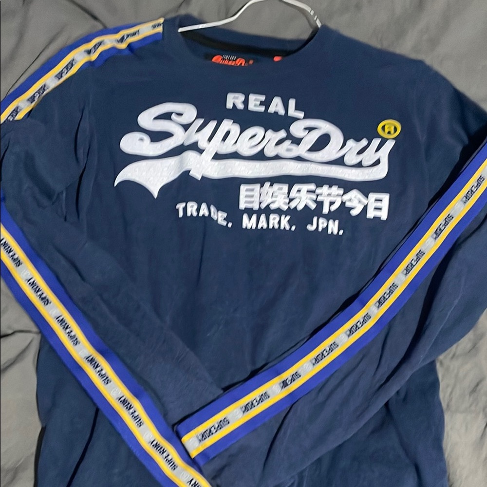 Superdry Men's Navy Long Sleeve Shirt